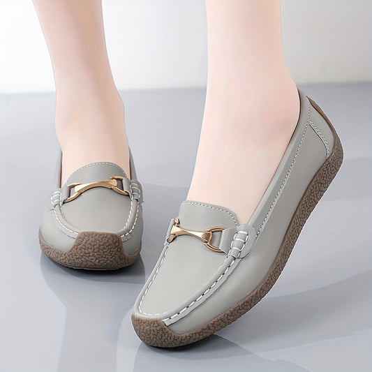 Graue Komfort Loafers - Emilia