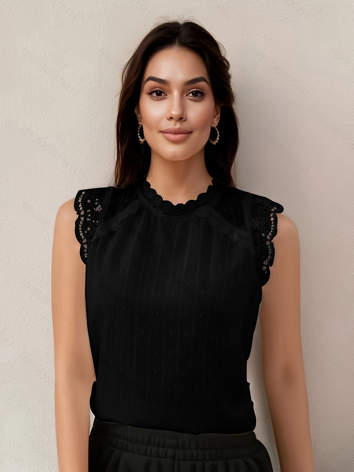 Weiße Spitzenbluse - Anna