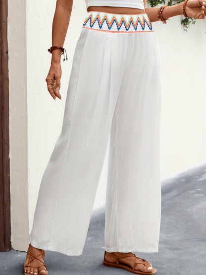 Weiße Boho-Hose - Lara