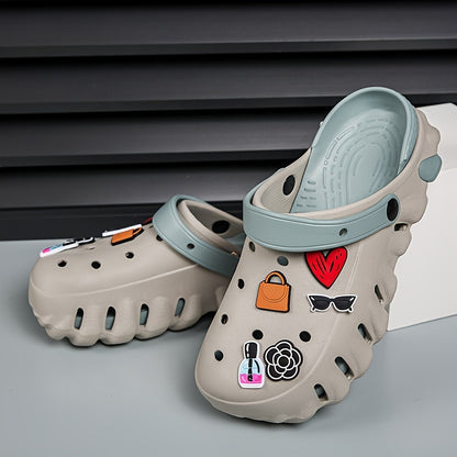 Creme Dekorierte Clogs - Daisy