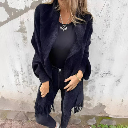 Bethney stylische, locker gestrickte jacke – damen