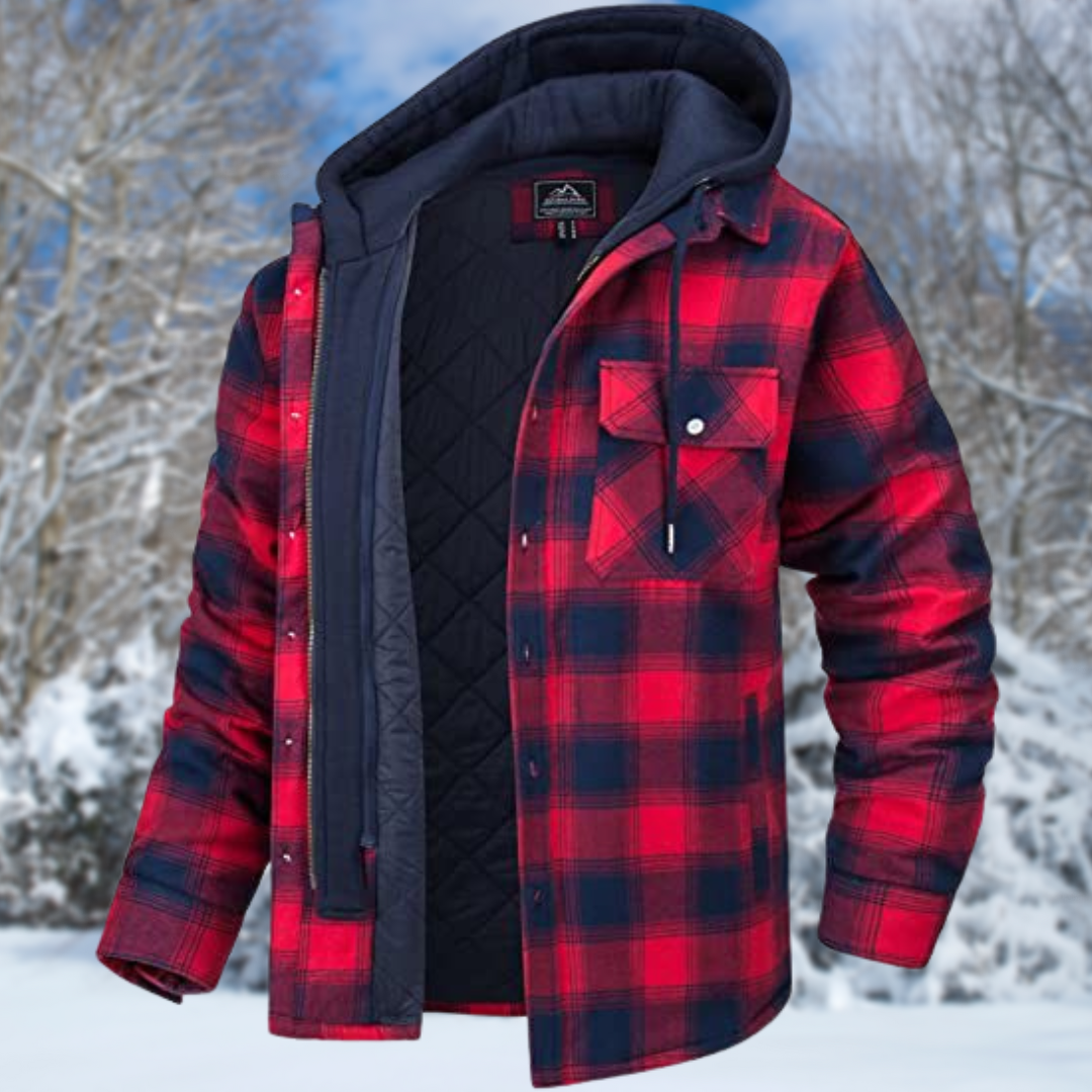 Winterjacke Schwarz-Weiß - Jonas