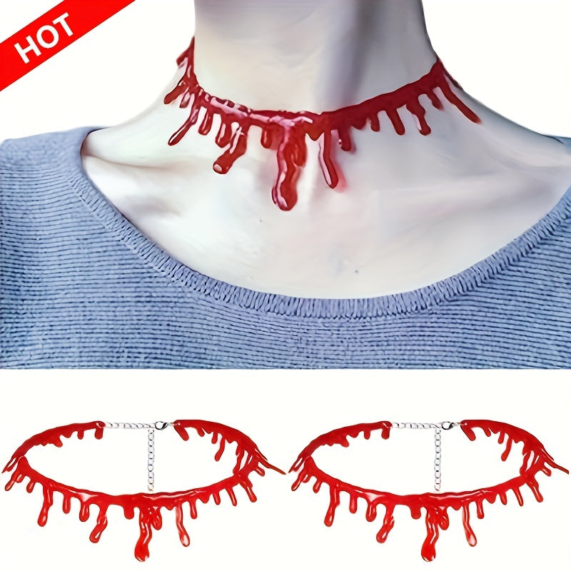 Halloween Horror Blutstropfen Choker