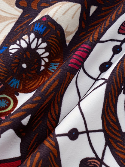 Weißes maxikleid mit traumfänger-design - Luna