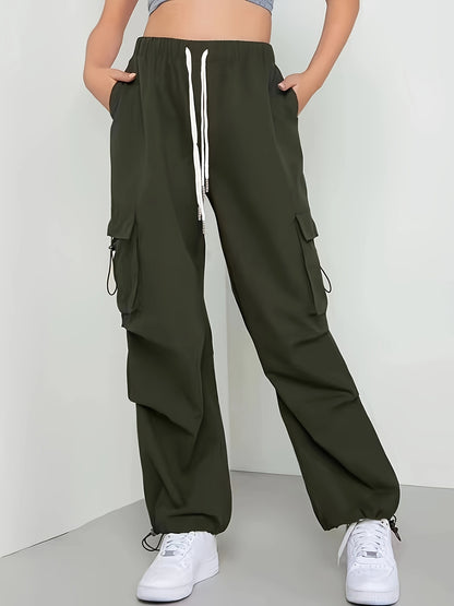 Bordeauxrote Cargo Chinohose - Sophie