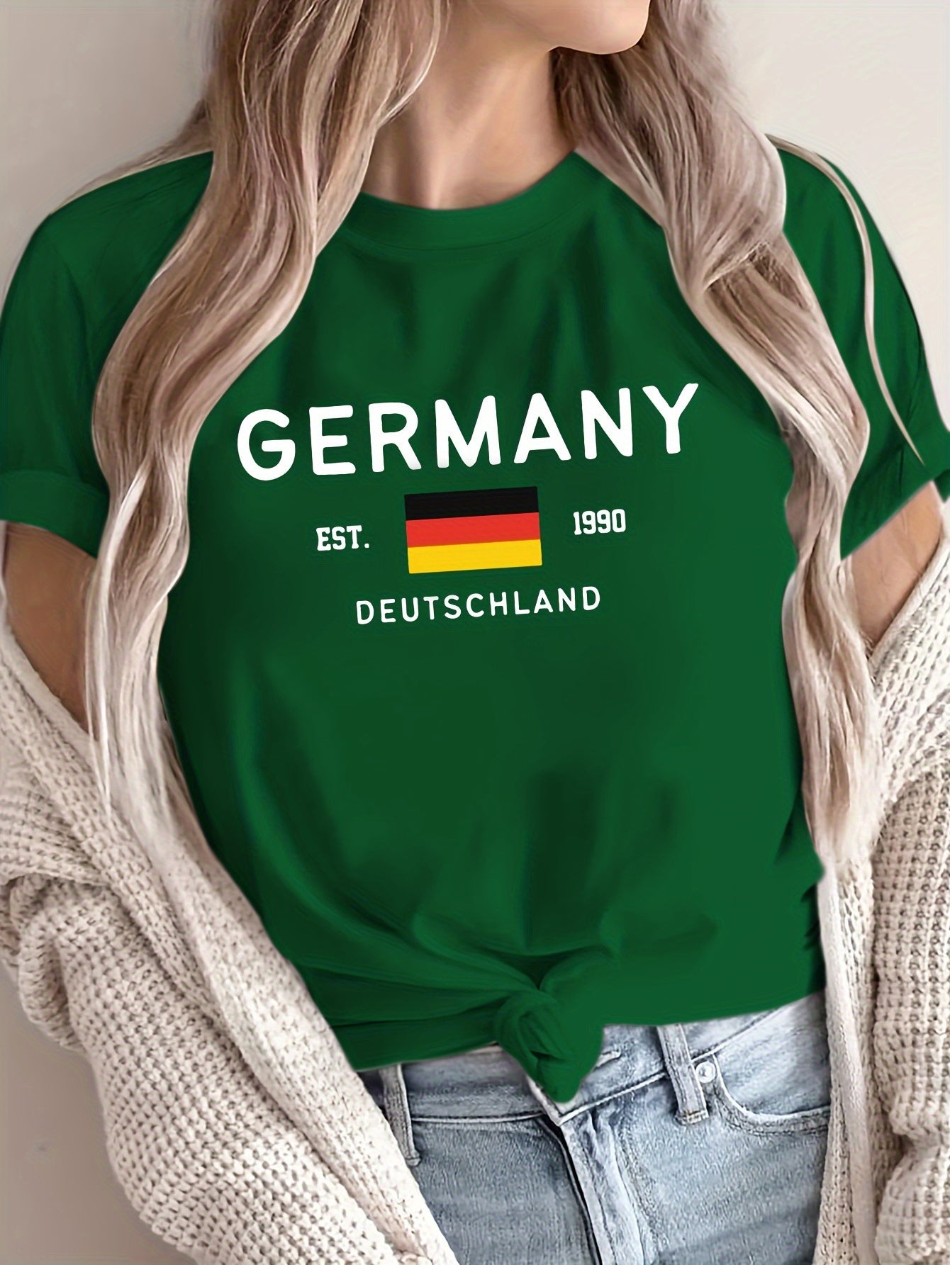 Deutschland Print T-Shirt - Lena