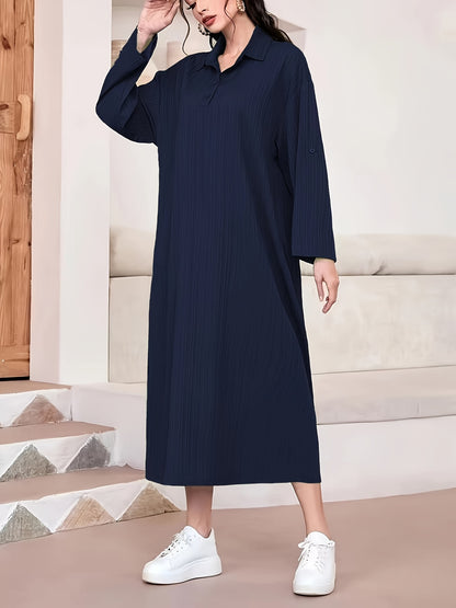 Braunes Hemdblusenkleid - Nora