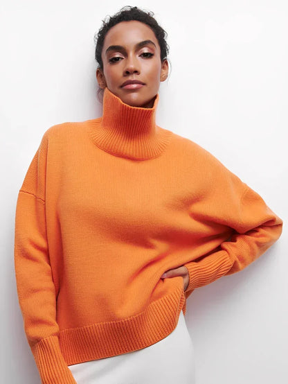 Marva stylischer, warmer rollkragenpullover – damen