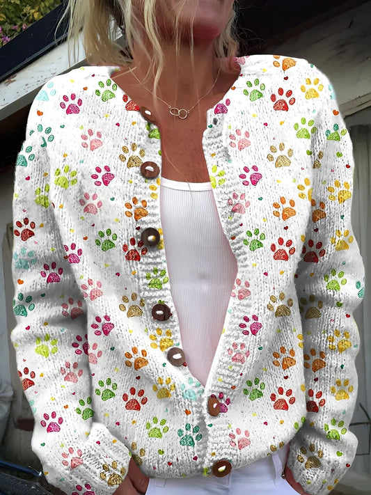 Kandace strickjacke mit blumenmuster – damen