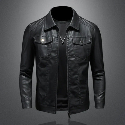Nelson lässige biker-lederjacke – herren