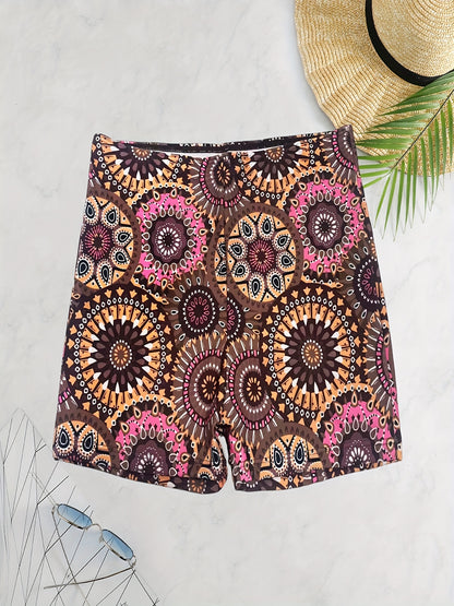 Badeshorts mit Tribal-Blumenmuster - Lena