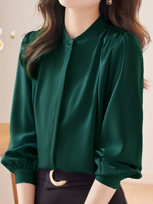 Grüne Eleganz-Bluse Sophia