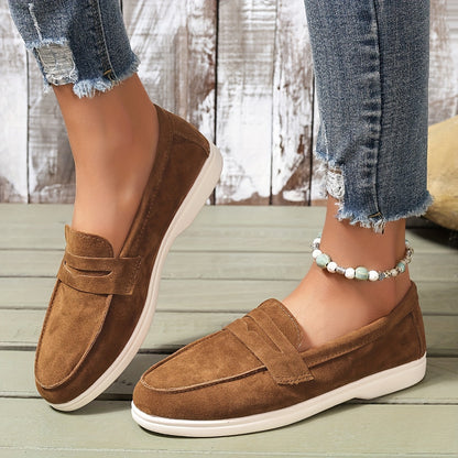 Beige Komfort Loafers - Elegante Lena