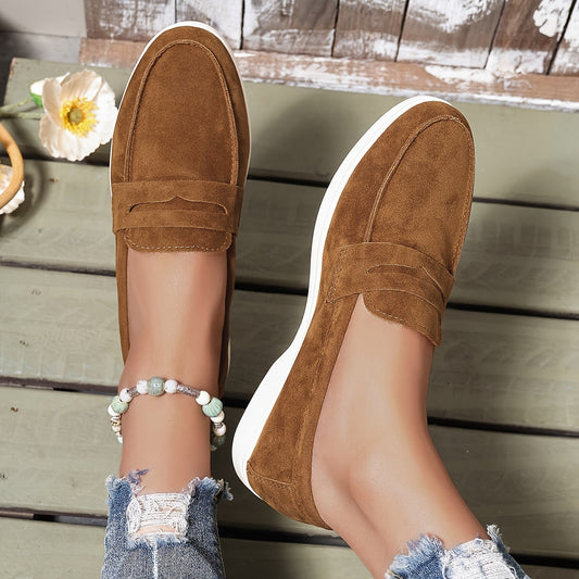 Beige Komfort Loafers - Elegante Lena