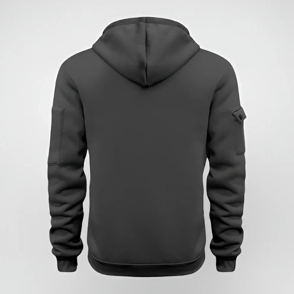 Herren-hoodie mit halbem reißverschluss – herren