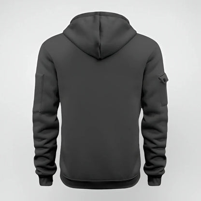 Herren-hoodie mit halbem reißverschluss – herren