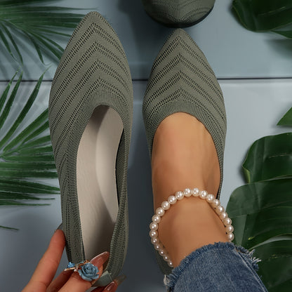 Aprikosenfarbene Damenflats - Lena