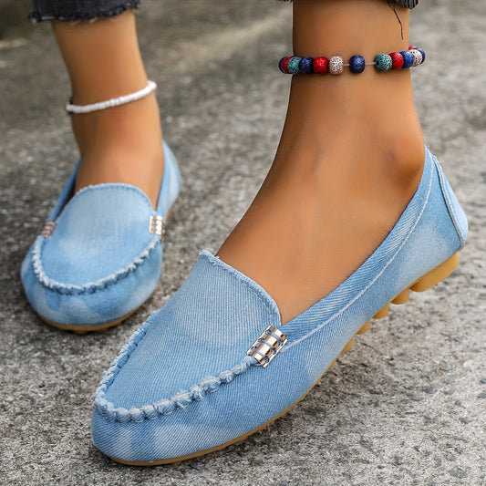 Blaue Elegante Loafer - Sophie