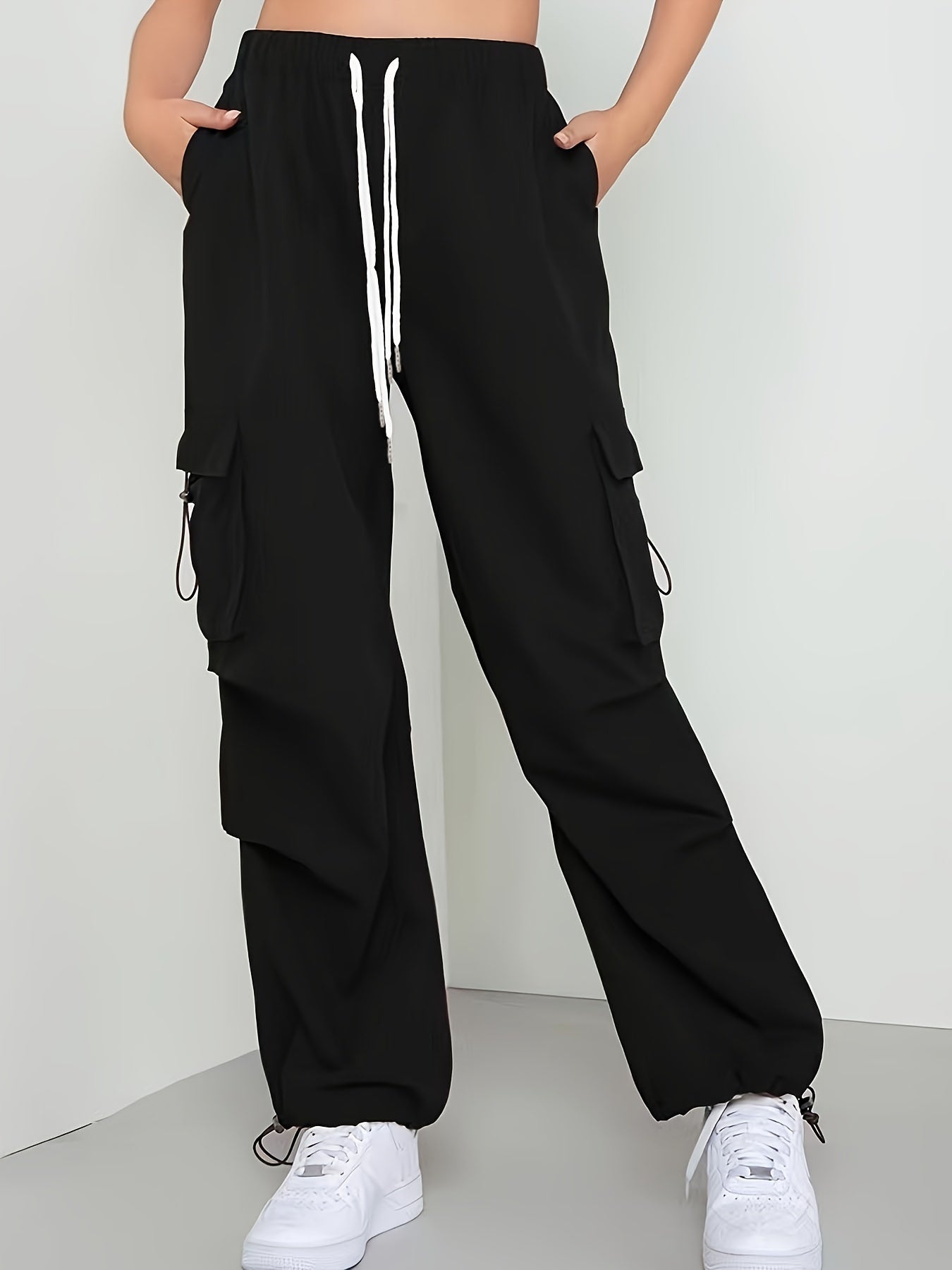 Bordeauxrote Cargo Chinohose - Sophie