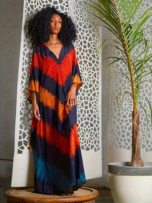 Buntes maxi-kaftankleid - Maya