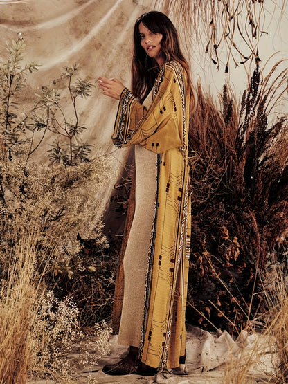 Beige Kimono-Strandkleid - Sophia