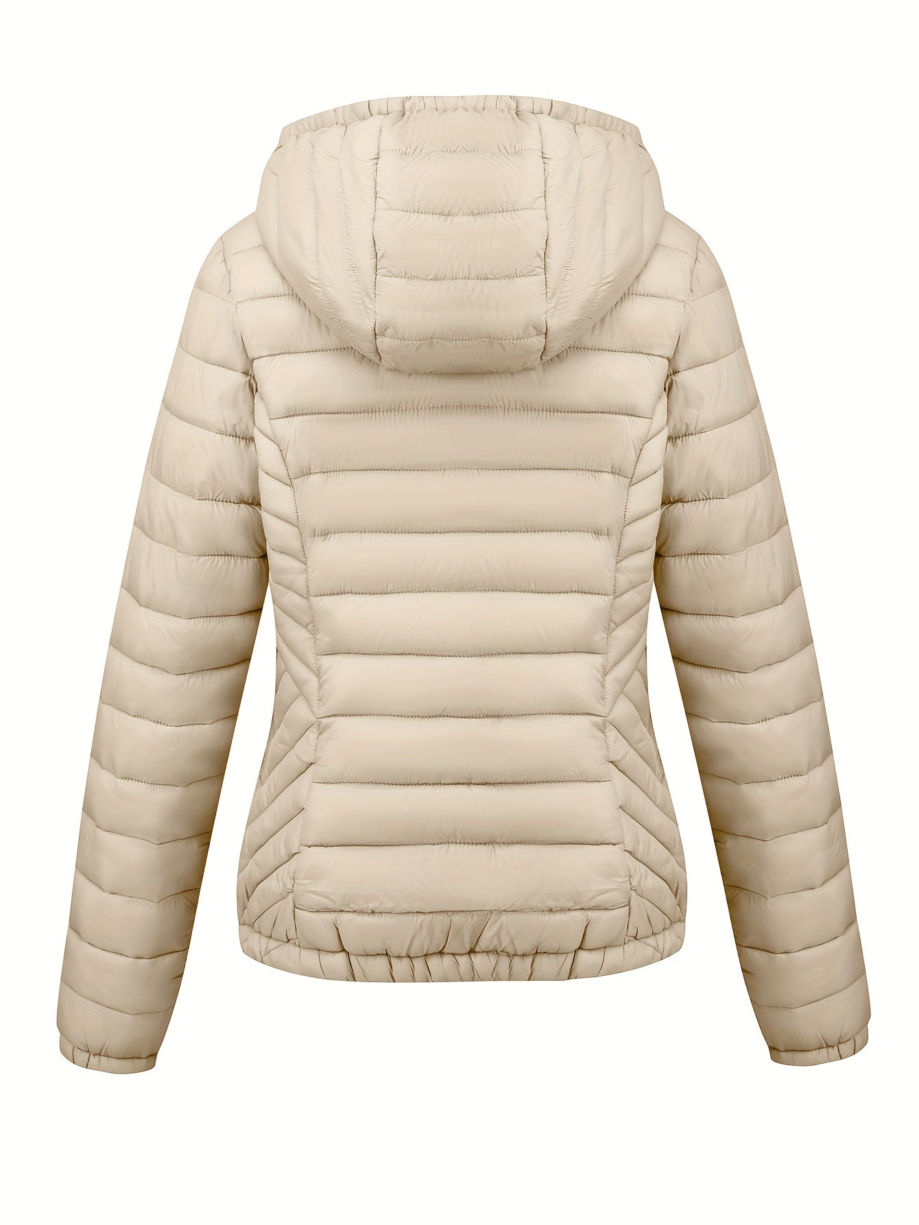 Damen Zip-up hoodie puffy coat