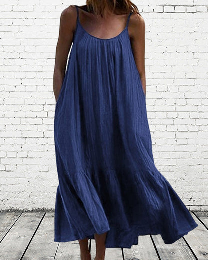 Sophie - weißes sommer-maxikleid