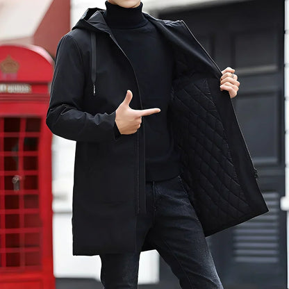 Derren freizeitjacke mit leichter kapuze – herren