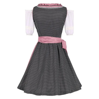 Cadence | Dirndl Kleid mit Rosenakzenten und Schattendruck für Damen