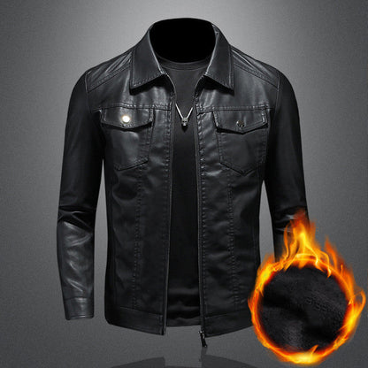 Nelson lässige biker-lederjacke – herren