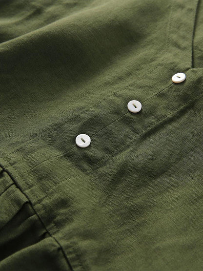 Beiges Ärmelloses Midikleid Mit Knopfdetails - Emma