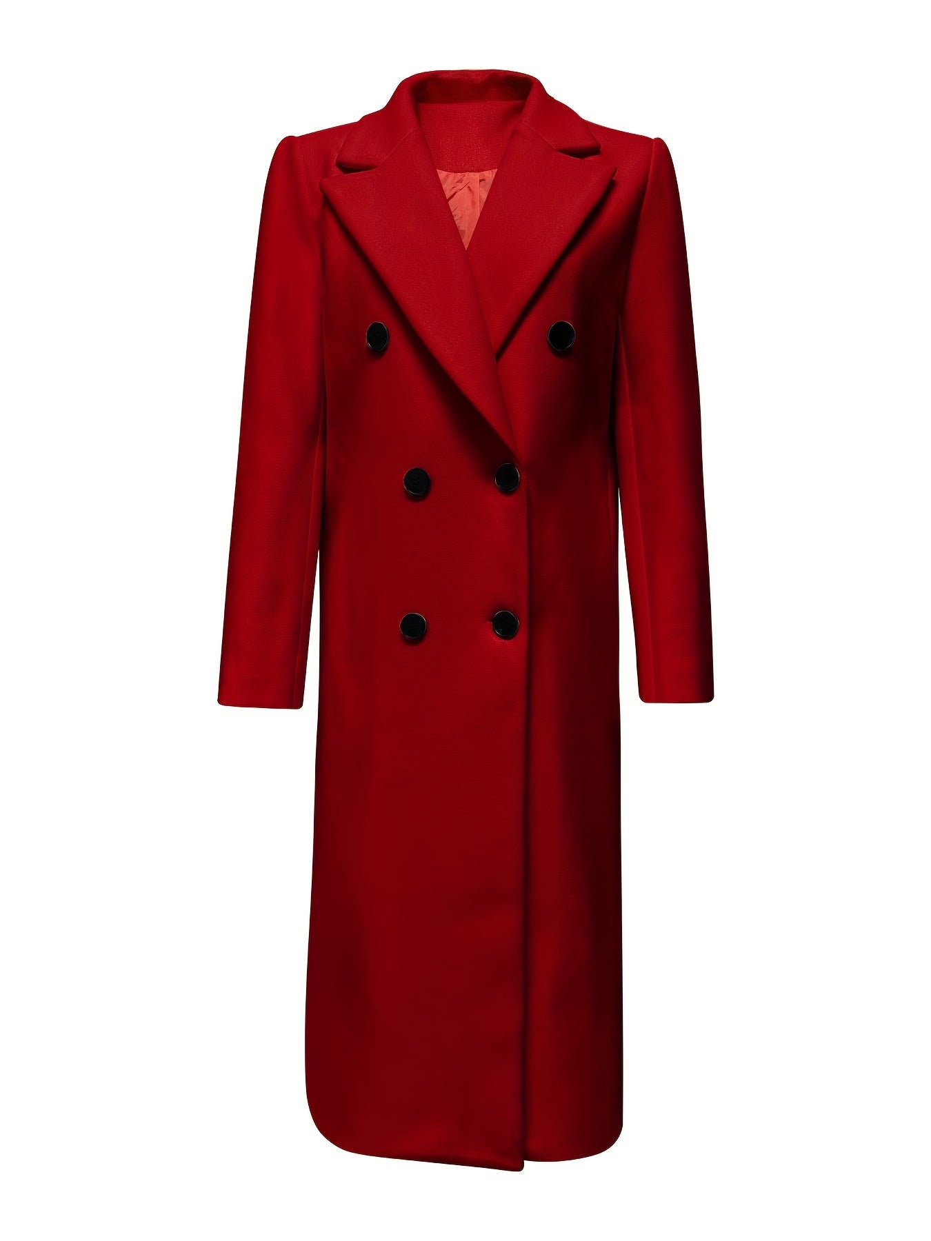 Eleganter Zweireihiger Mantel mit Reverskragen