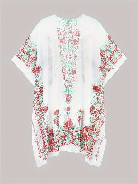 Weißes Boho-Kimono - Clara