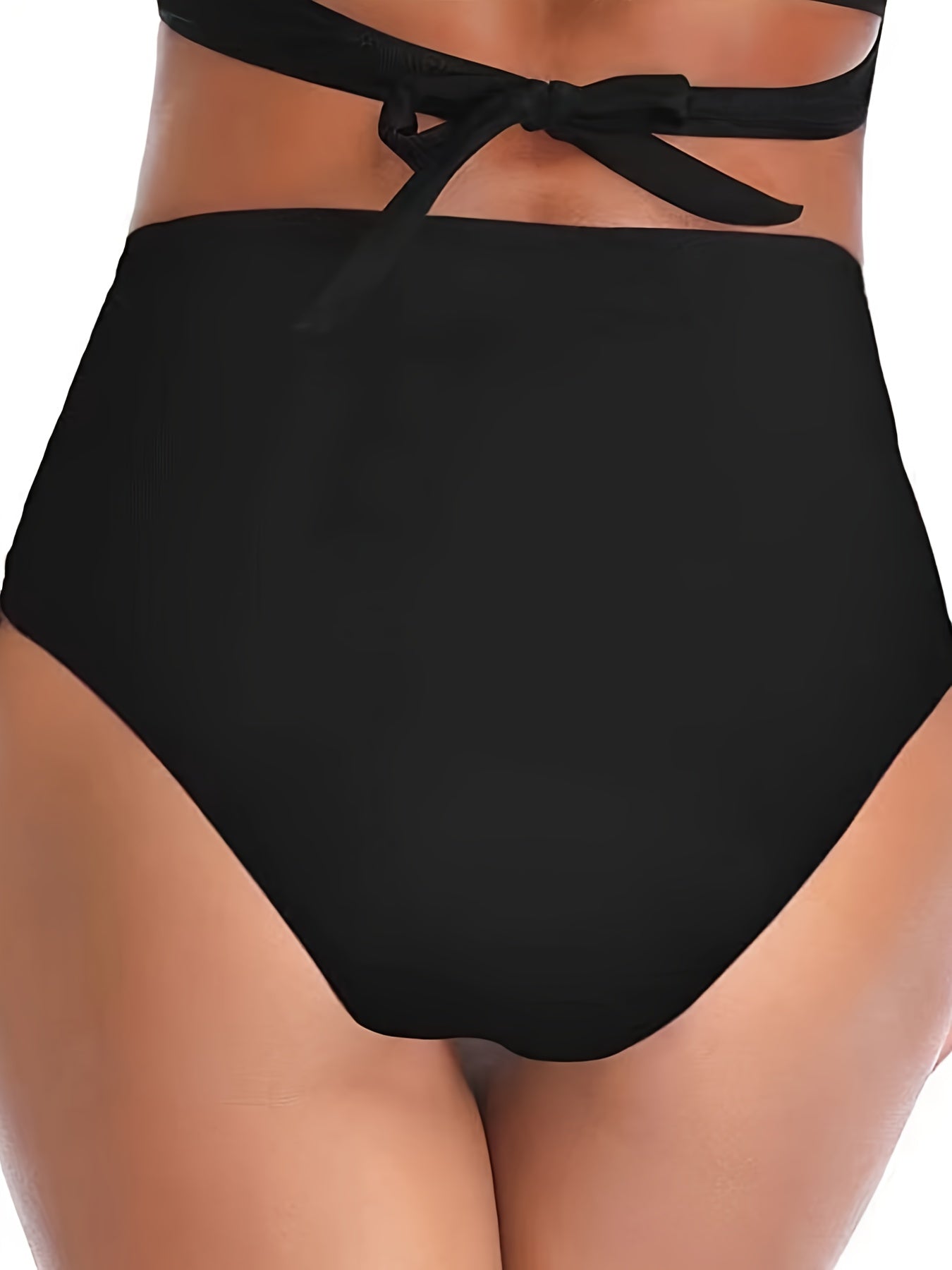 Schwarze High-Waist Bikinihose - Lisa