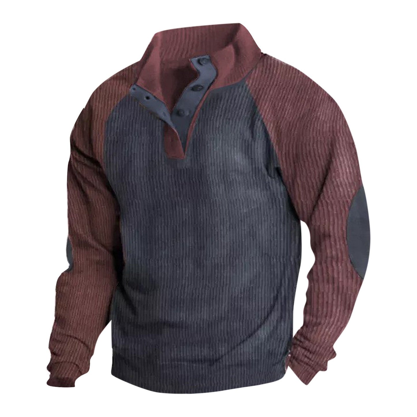 Retro Pullover mit Viertelknopf - Oliver