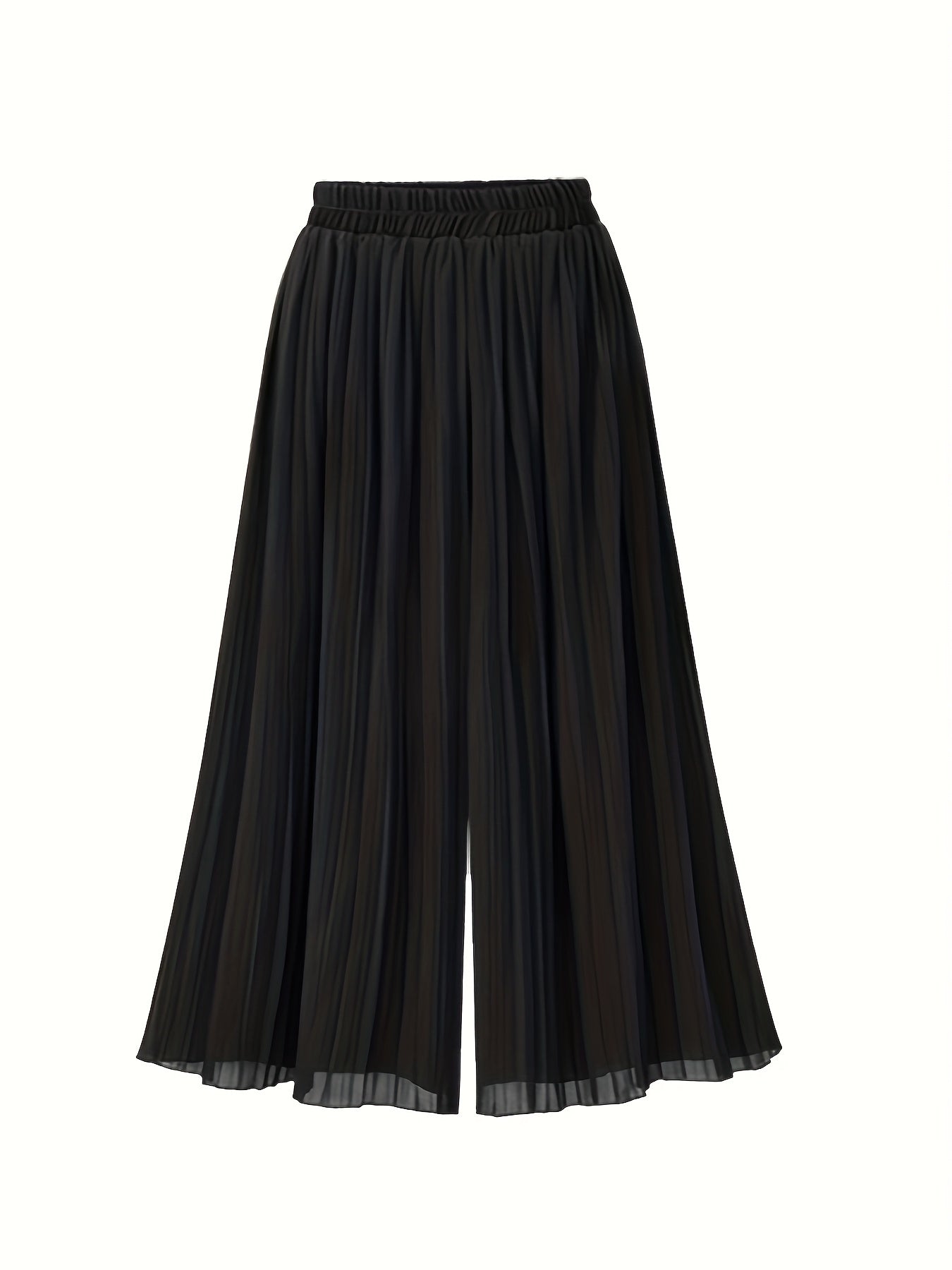 Schwarze plissee maxihose - elena