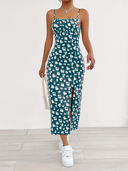 Blumen-Maxikleid Schwarz - Isabella