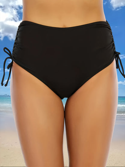 Schwarze High-Waist Bikinihose - Mia