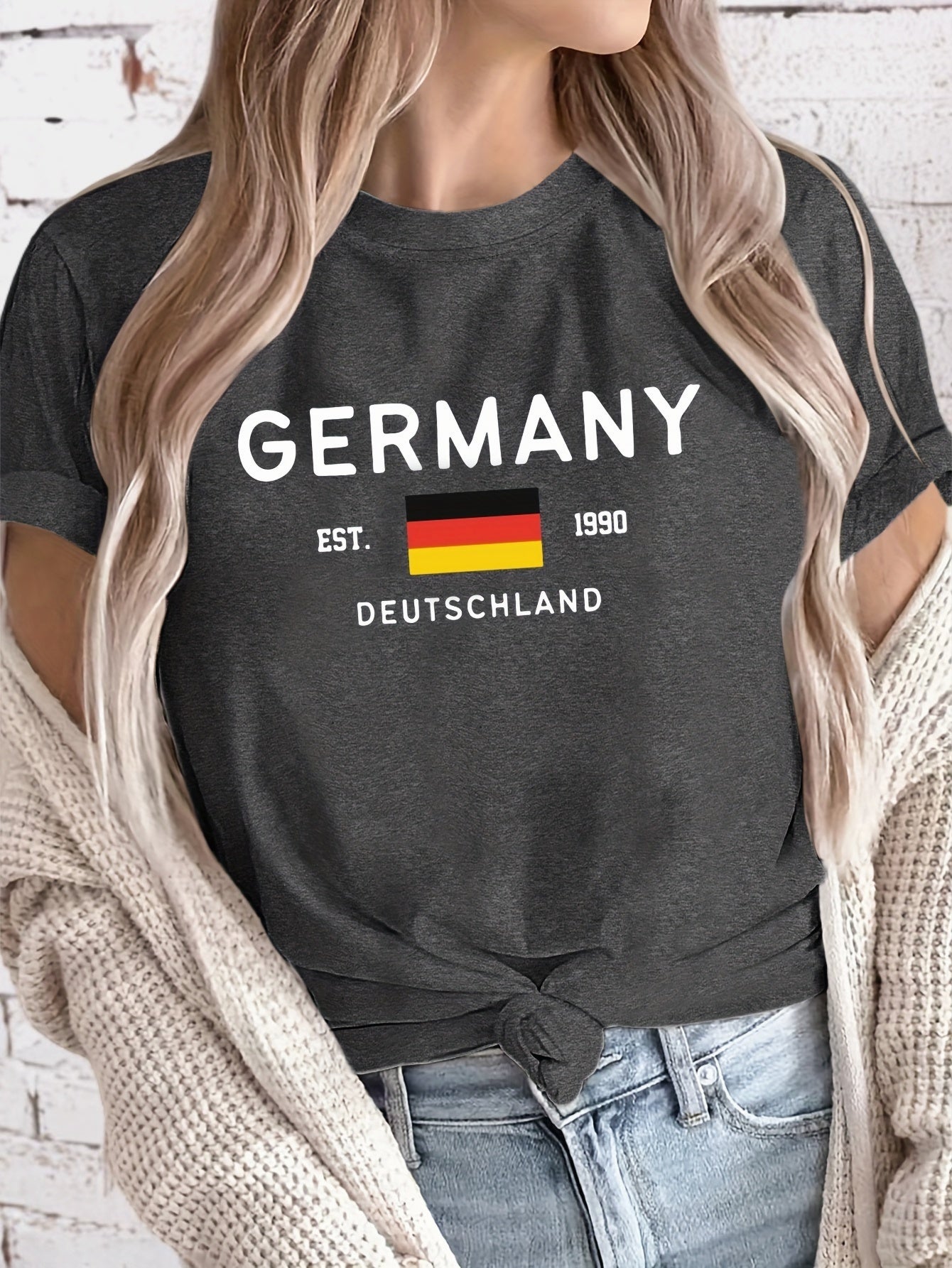 Deutschland Print T-Shirt - Lena