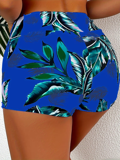 Rosa Tropen-Badeshorts - Mila