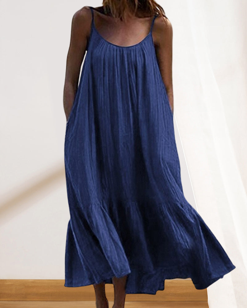 Sophie - weißes sommer-maxikleid