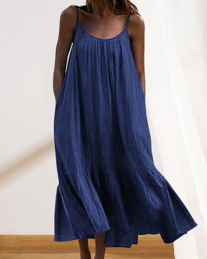 Sophie - weißes sommer-maxikleid