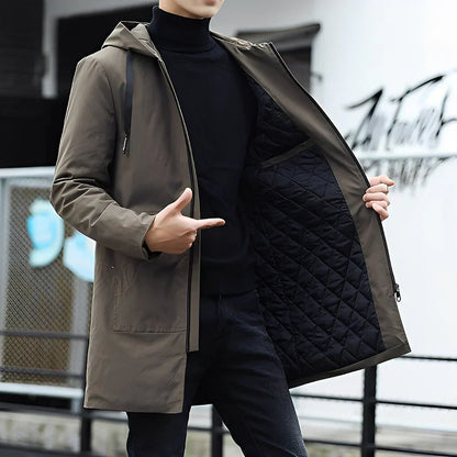 Derren freizeitjacke mit leichter kapuze – herren