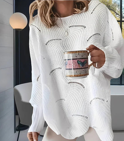 Kassandra stylischer v-ausschnitt-pullover – damen