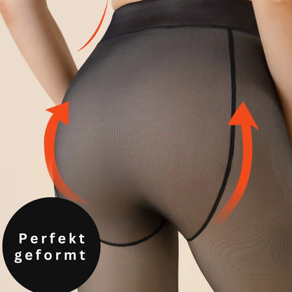 Schwarze Elegante Warme Strumpfhose für Damen – Clara