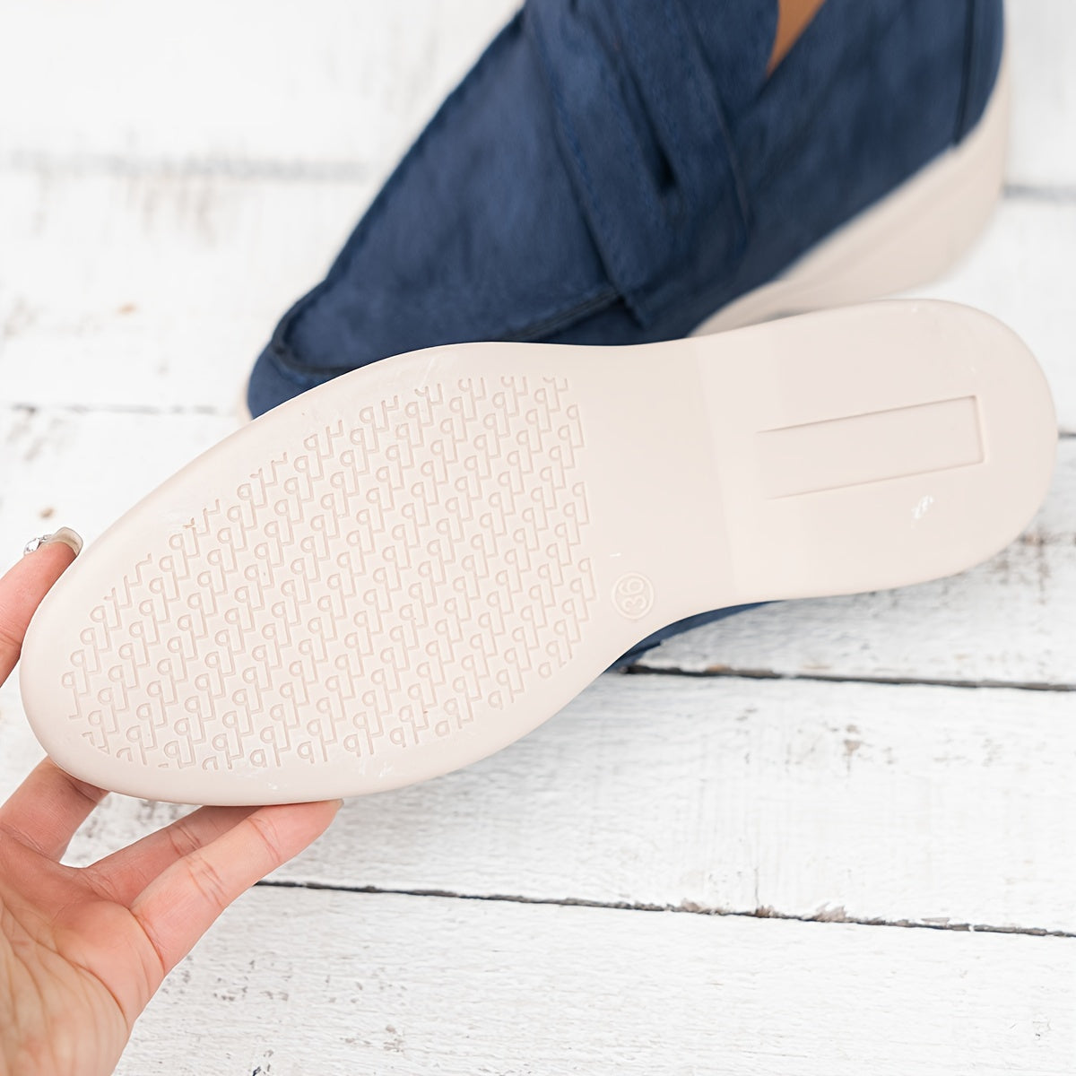 Marineblaue Damen Loafers - Ella