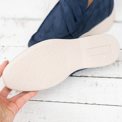 Marineblaue Damen Loafers - Ella