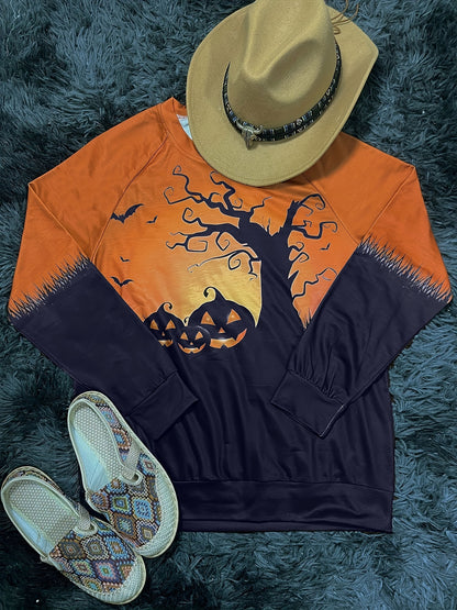Sweatshirt mit Rundhalsausschnitt für Halloween