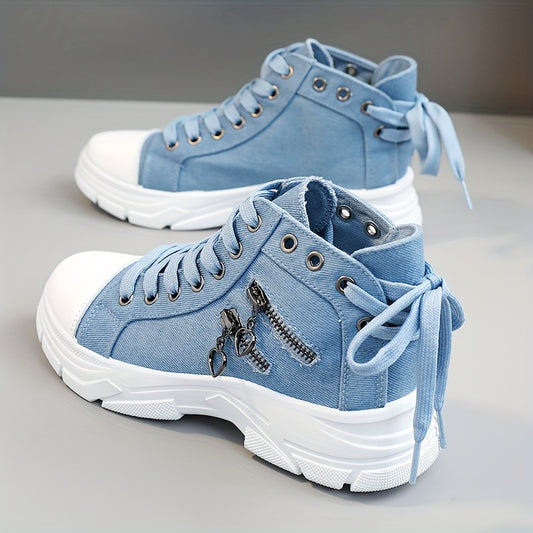 Denim-Blau Trend-Sneaker - Emma