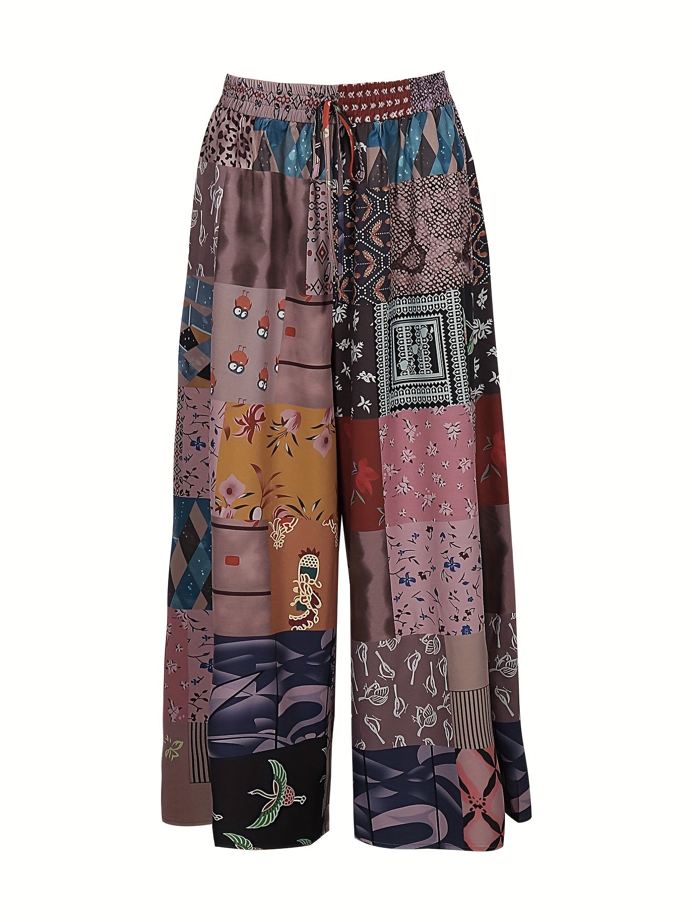 Gemusterte Patchwork Chinohose - Emma
